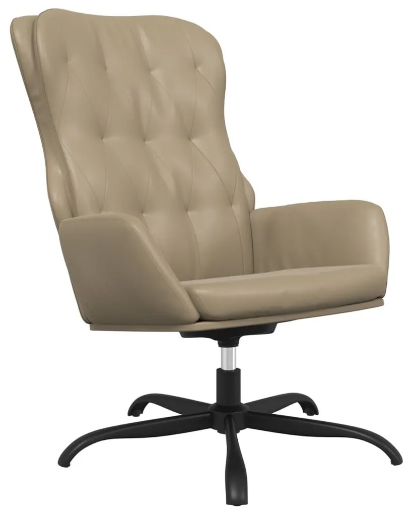 341246 vidaXL Scaun de relaxare, cappuccino, piele ecologică