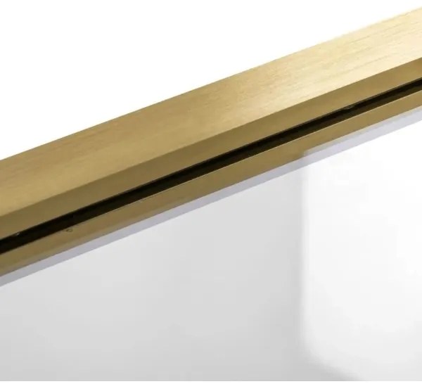 REA-K9777 - Paravan pliabil pentru cadă AGAT 140x100 cm, auriu periat/transparent