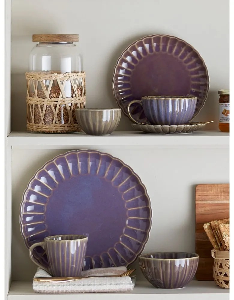 Ceașcă mov pentru cappuccino din gresie 220 ml Latina – Bloomingville