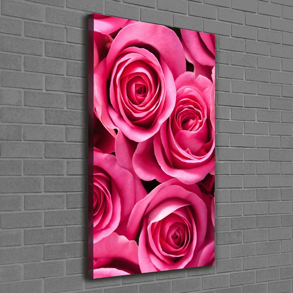 Imprimare tablou canvas Trandafiri roz