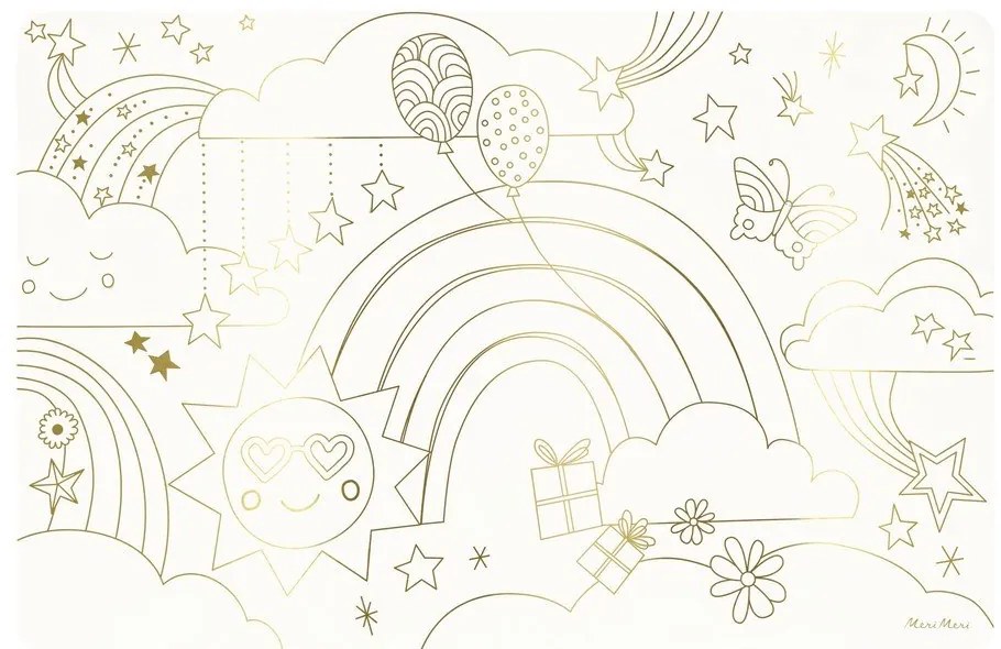 Suporturi pentru farfurii 8 buc. din hârtie 28x42.5 cm Happy Icons – Meri Meri