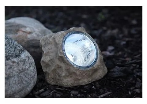 Decorațiune solară LED pentru exterior Star Trading Stone, înălțime 11 cm