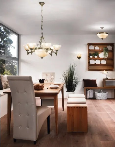 EGLO 85858 - Lustra cu lant MARBELLA 9xE14/60W