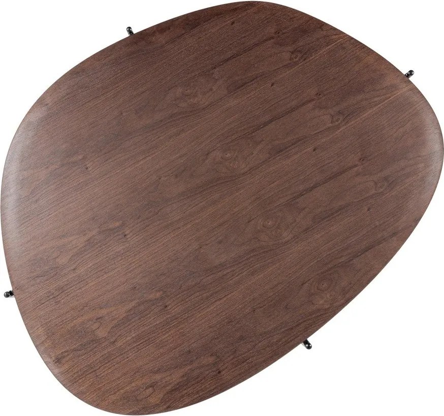 Măsuță de cafea în culoare naturală închisă 97x121 cm Kota – WOOOD