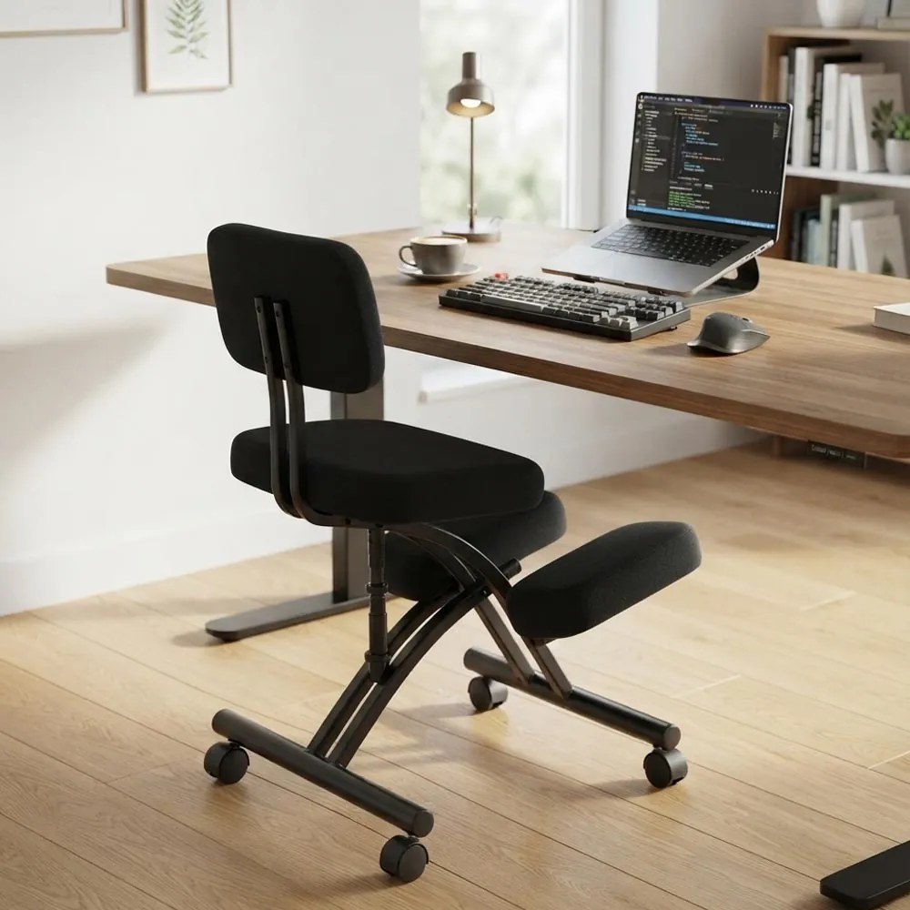 Scaun ergonomic kneeling chair OFF 094 negru
