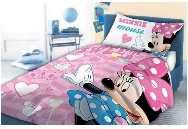 Disney Minnie Sweet lenjerie pentru copii 100×135cm, 40×60 cm
