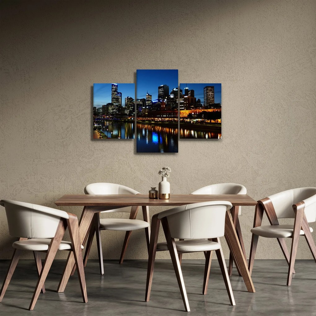 Tablou cu noaptea în Melbourne (90x60 cm)