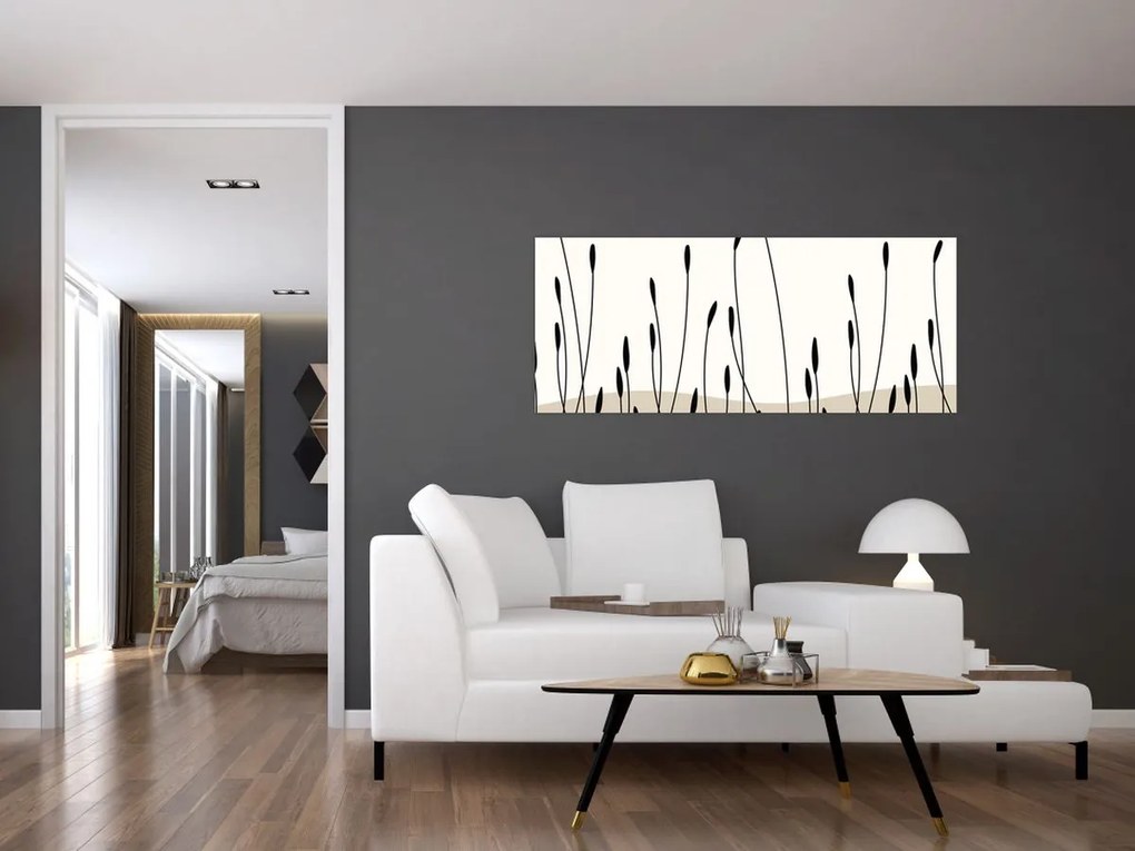 Tablou - Pajiște grafică N⁰3 (120x50 cm)