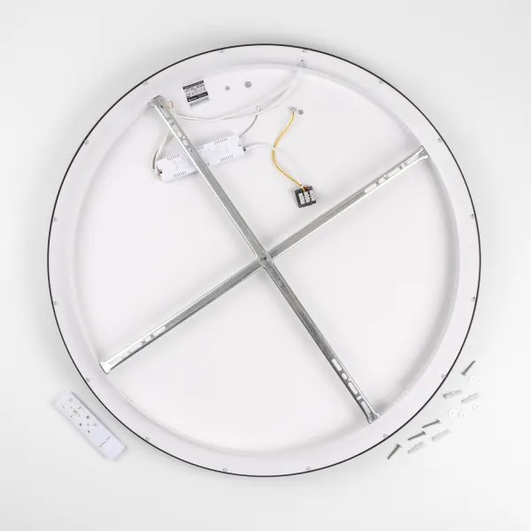 Brilagi FALCON II - Corp LED dimabil, 108W, 230V, 3000-6500K, Ø 80 cm, negru + telecomandă