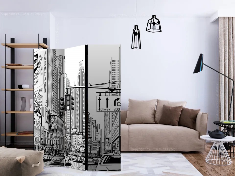 Paravan - Street in New York city [Room Dividers]