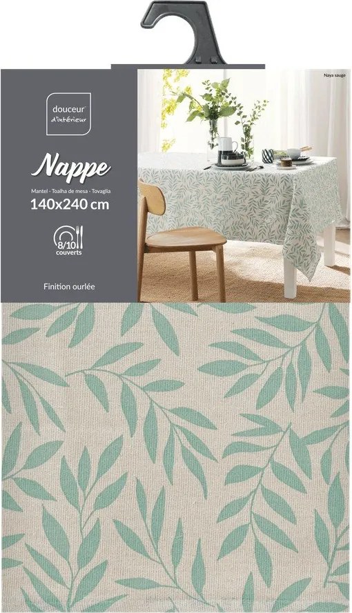 Față de masă potrivit pentru spălare automată 140x240 cm Naya – douceur d'intérieur
