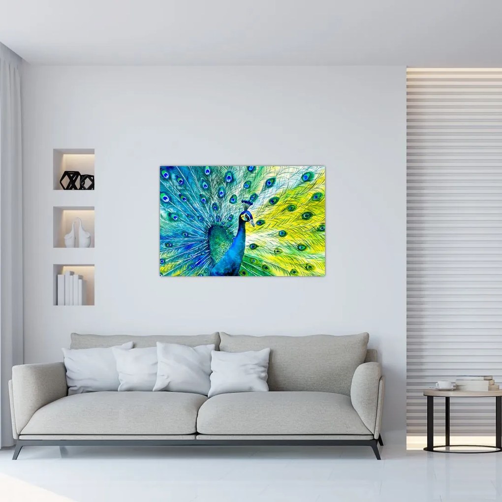 Tablou - Păun (90x60 cm)