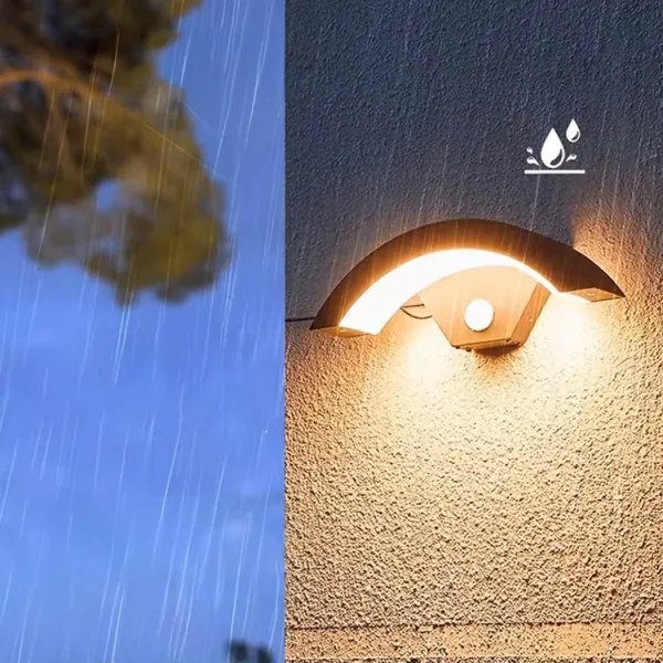 Aplică LED de perete pentru exterior cu senzor LED/10W/230V IP54 negru