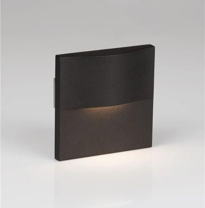 Spot aplicat perete exterior LED 2700K IP65 FLAC negru