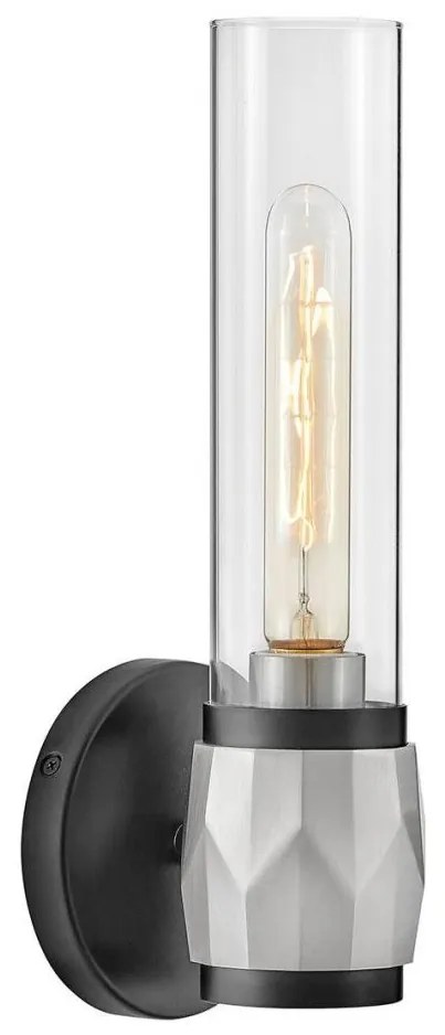 Hinkley HK-ELLISON1-BK-BN - Aplică de baie ELLISON 1xE27/40W/230V IP44 neagră