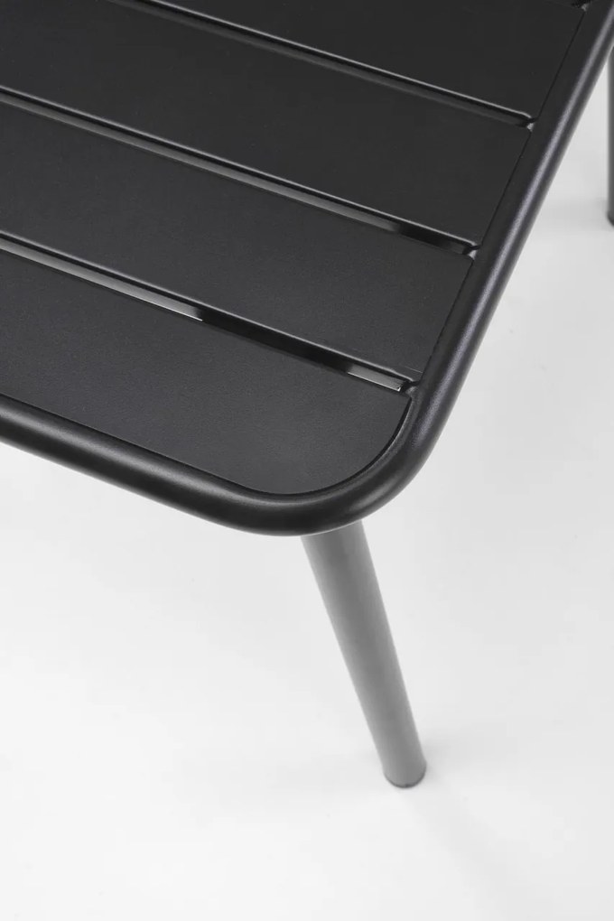 Masa patrata Bosco neagra L70 cm