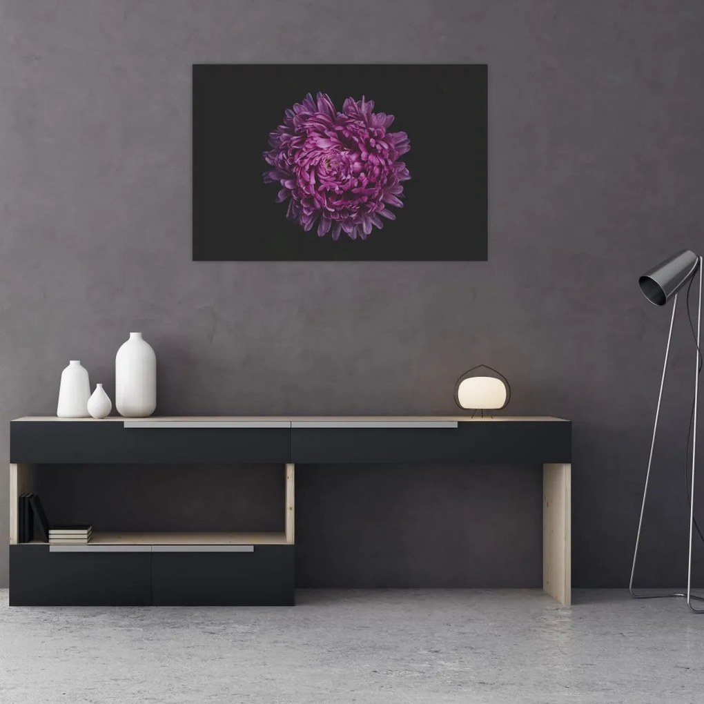 Tablou cu floare violetă (90x60 cm)
