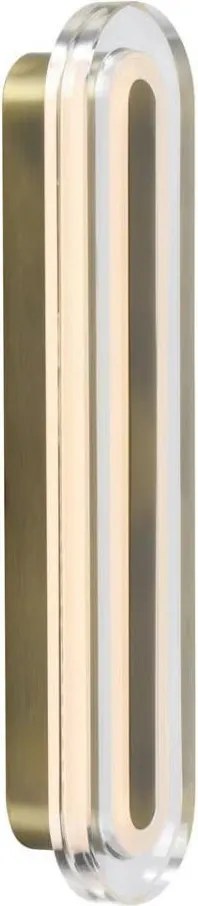 Nordlux CAVARA - Aplica LED de perete pentru baie, 11W, 230V, 3000/4000K, IP44, alamă