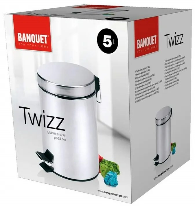Coș de gunoi Banquet TWIZZ, 5 l, 5 l