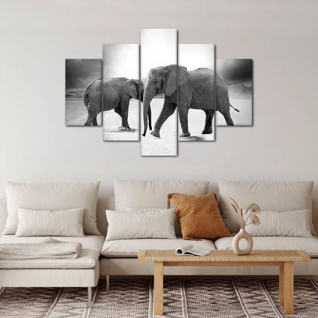 Tablou cu elefanți (150x105 cm)
