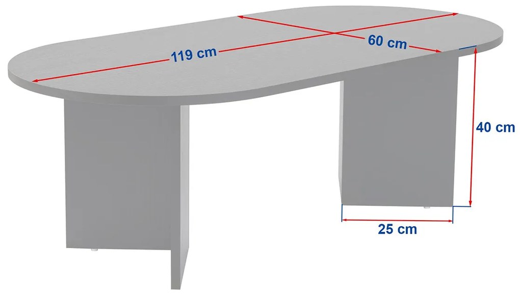 Masă de cafea Sable Sapphire Oak Black