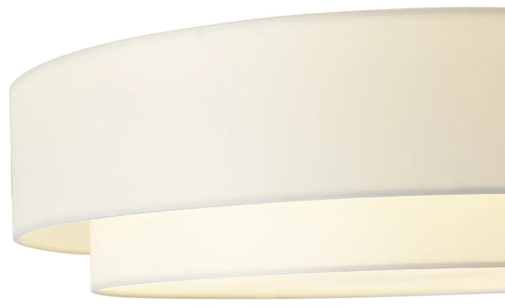 Plafonieră modernă albă 50cm cu 3 lumini - Drum Duo