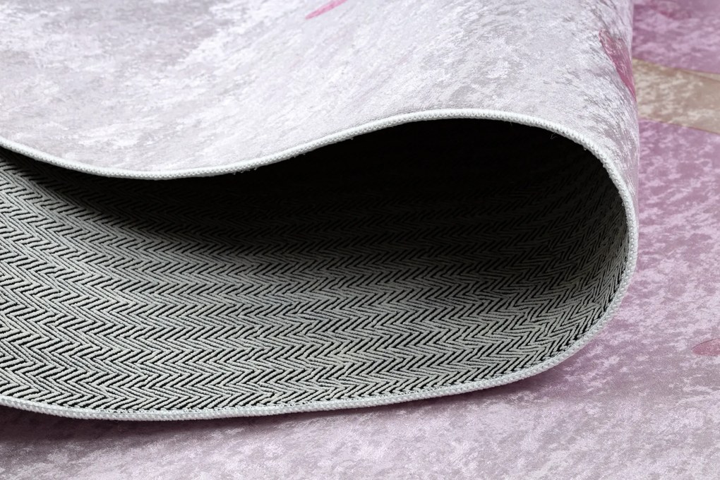 BAMBINO 42830 covor lavabil Balerina pentru copii anti-alunecare - roz