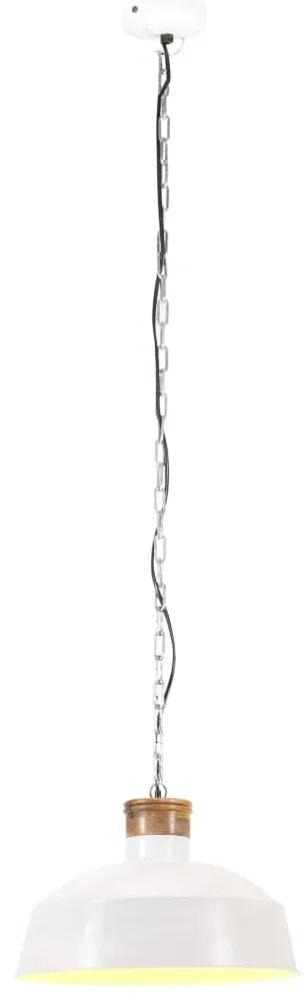 Lampa suspendata industriala, alb, 58 cm, E27 1, Alb,    58 cm, 1