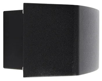 Aplică modernă de perete neagră IP44 - Latina