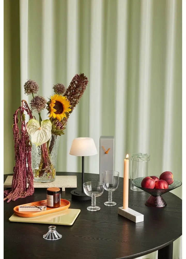 Vază din sticlă (înălțime 30 cm) Ruffle – Hübsch