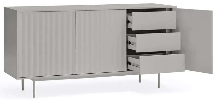 Comodă gri joasă 159x80 cm Sierra – Teulat
