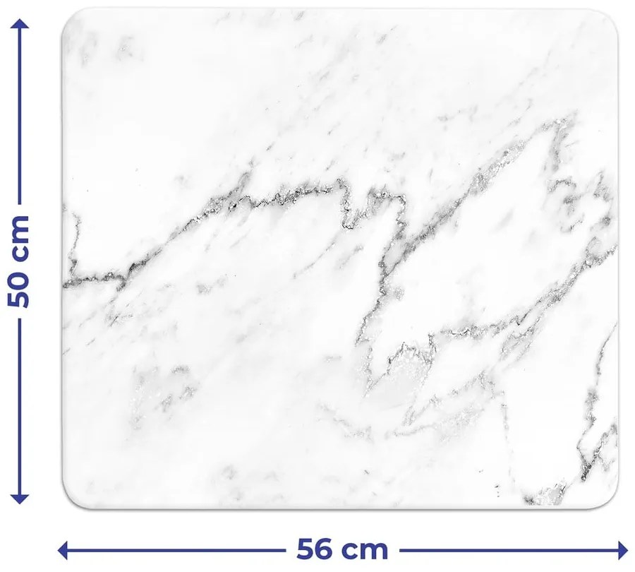 Protecție pentru peretele de la aragaz din sticlă temperată 50x56 cm Marble – Wenko
