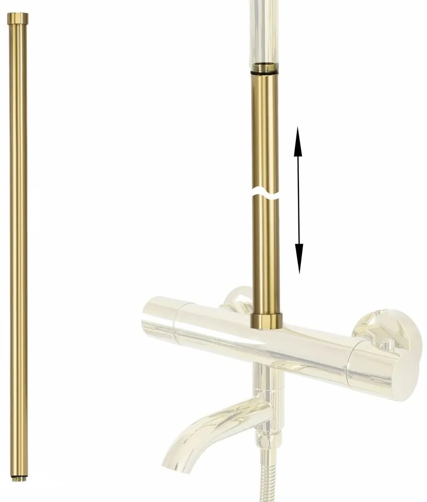 Prelungire coloana dus auriu periat Rea 60 cm