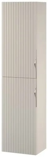 Set dulap baie suspendat 2 sertare si lavoar inclus 80 cm, dulap baie suspendat si dulap baie tip coloana, culoare casmir mat, MDF, Cersanit Tirso