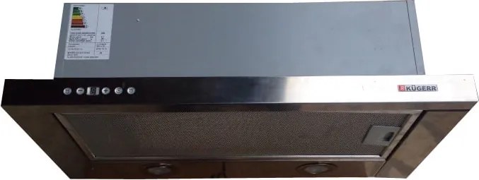 Hota KUGERR A100 - 60cm, Putere Absorbtie 624 mc/h, Inox - Aspirator, Decorativa, Puternica, Silentioasa, Telescopica, Incorporabila, de Perete