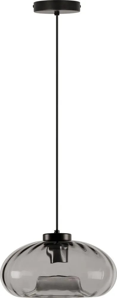 Osram - Pendul pe cablu DECOR SMOKE, 1xE27/12W/230V, Ø 28 cm, negru/gri fumuriu