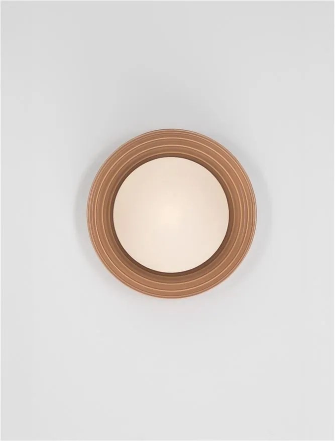 Aplica baie protectie IP44, Portelan, Caramel, ORBIQUE 22cm