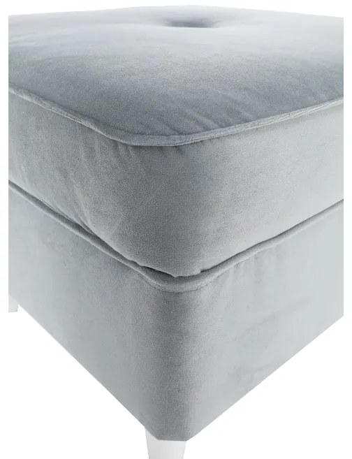 Taburet modern Culoare gri deschis/alb, RUFINO NEW