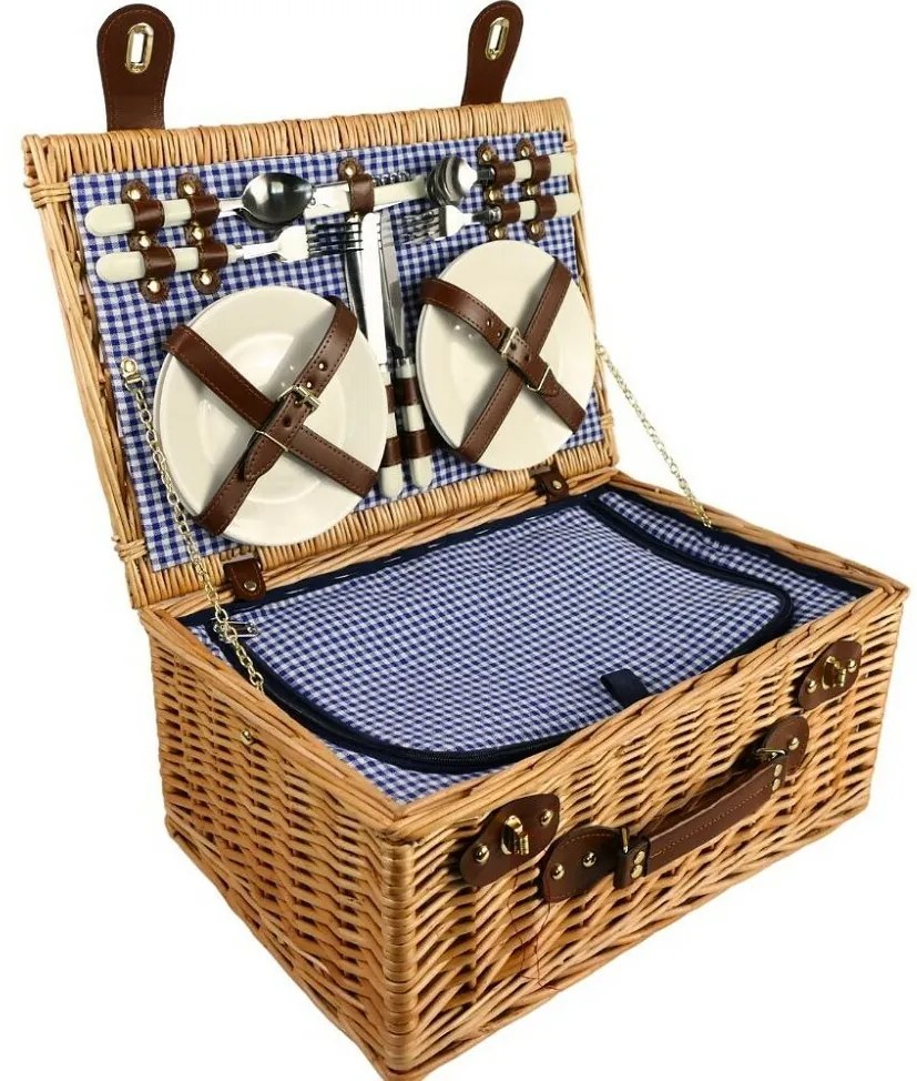 Coș picnic pentru 4 persoane Greece, 46 x 31x 20 cm