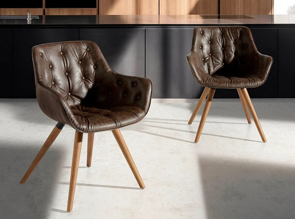 Scaun tapitat design italian Mink AC 4073-F3229