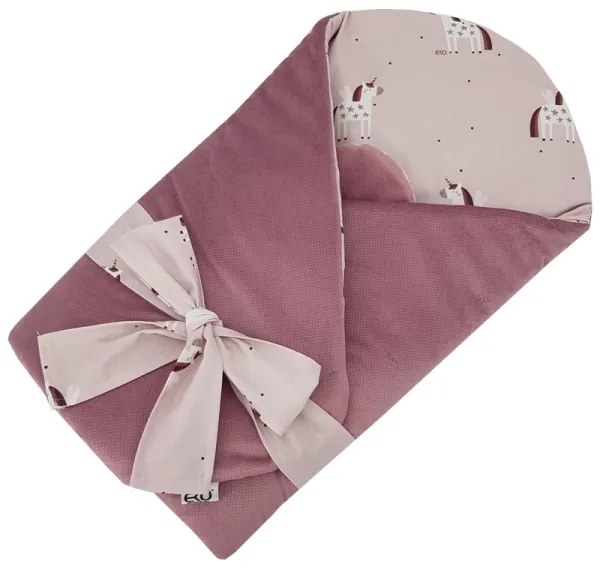 Pătură de înfășat din bumbac UNICORN 75x75 cm EKO