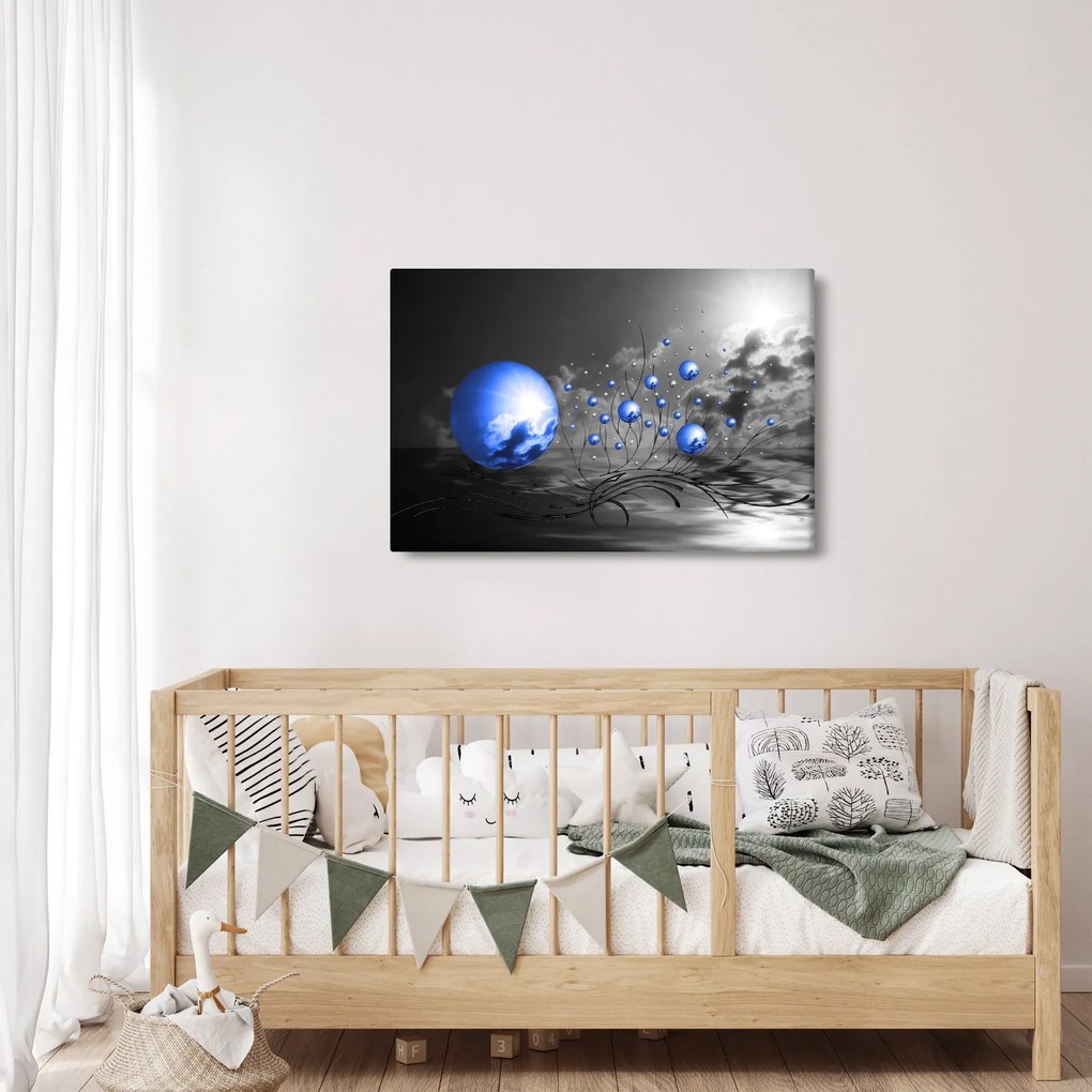 Tabloul bilelor albastru închis (90x60 cm)