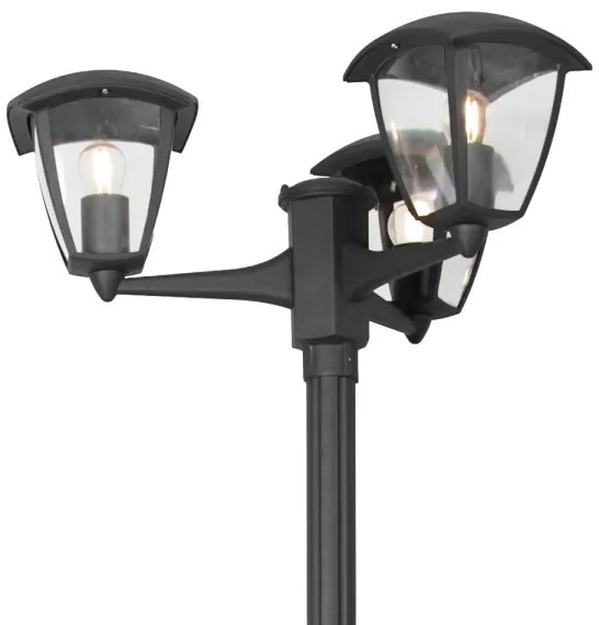 Lampă LED de exterior LUNA 3xE27/60W/230V IP44 Brilagi