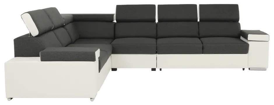 Colţar universal, gri/alb, 2+3, MARBELA LUX