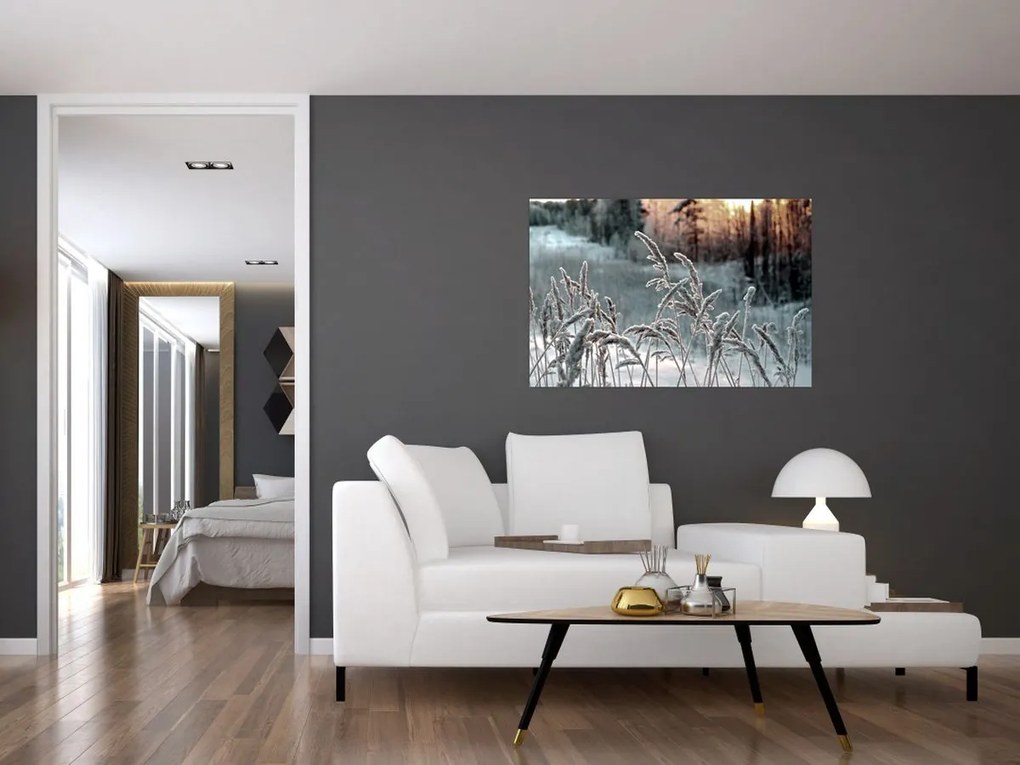 Tablou - Pajiște înghețată (90x60 cm)