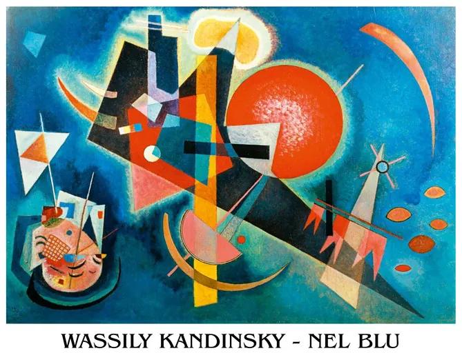 Imprimare de artă Kandinsky - Nel Blu, Wassily Kandinsky