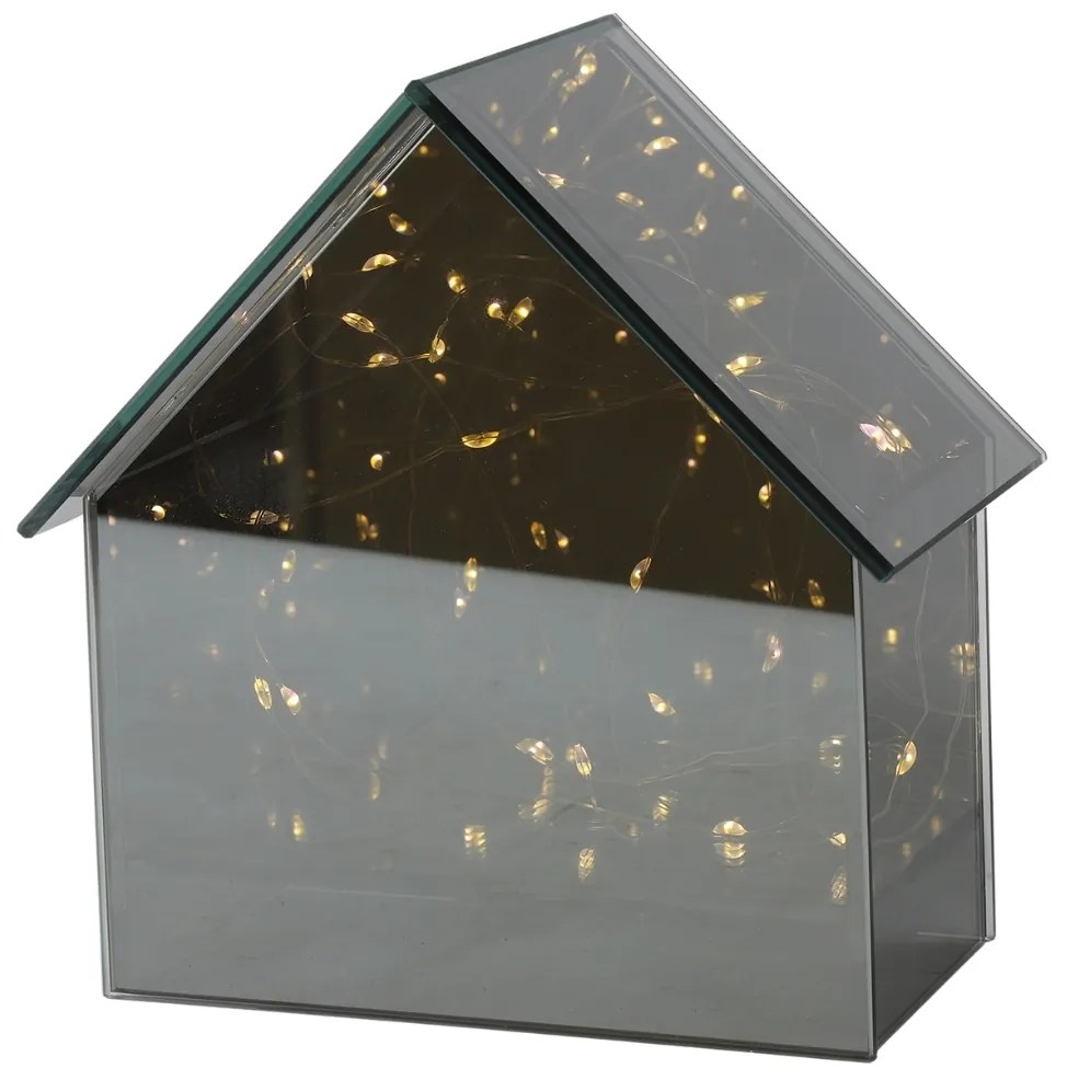 Casuta de sticla cu LED ELITE, gri - mai multe dimensiuni Marime: L