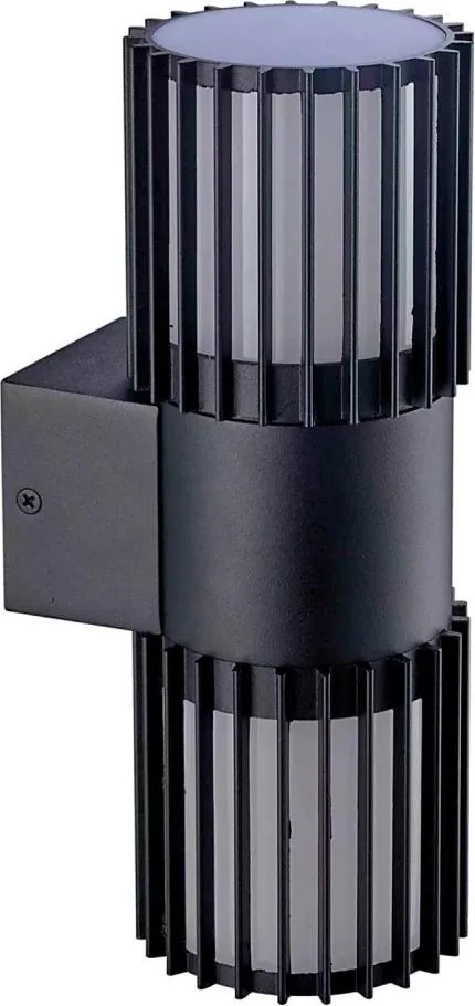 BRILAGI - Aplica de perete pentru exterior ARMOR 2xGU10/35W/230V IP44 neagră