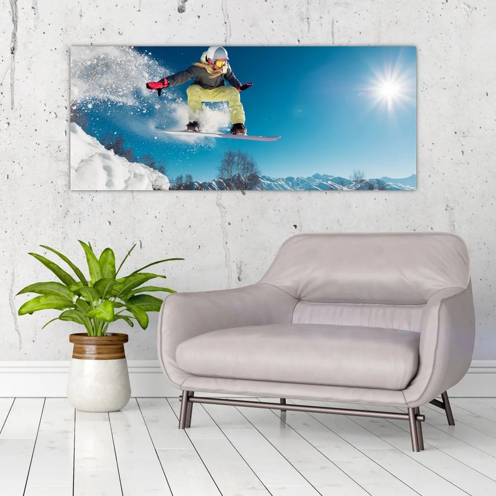 Tablou - Snowboarder (120x50 cm)
