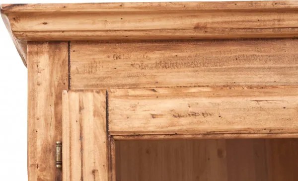 Vitrina L120 37 H197 cm, lemn masiv